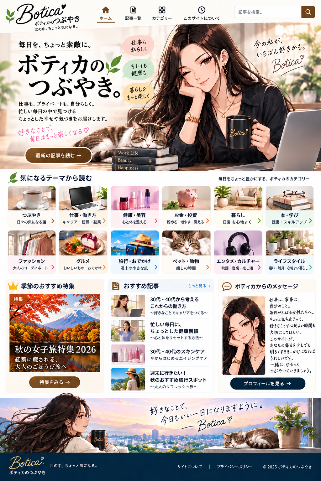 ボティカのつぶやき｜からだ・くらし・お金・仕事・旅行などを紹介するトップページ